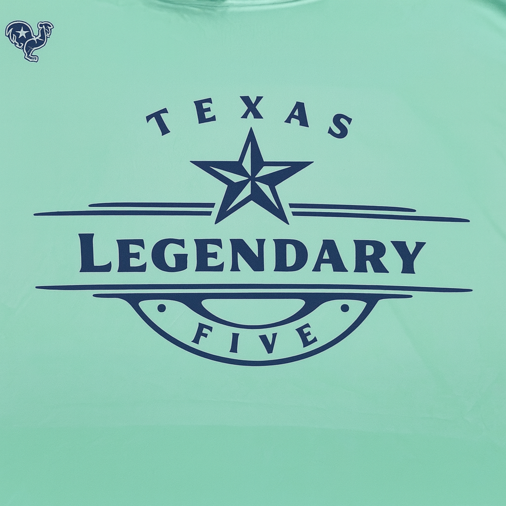*New Design* Navy on mint long sleeve hoodie