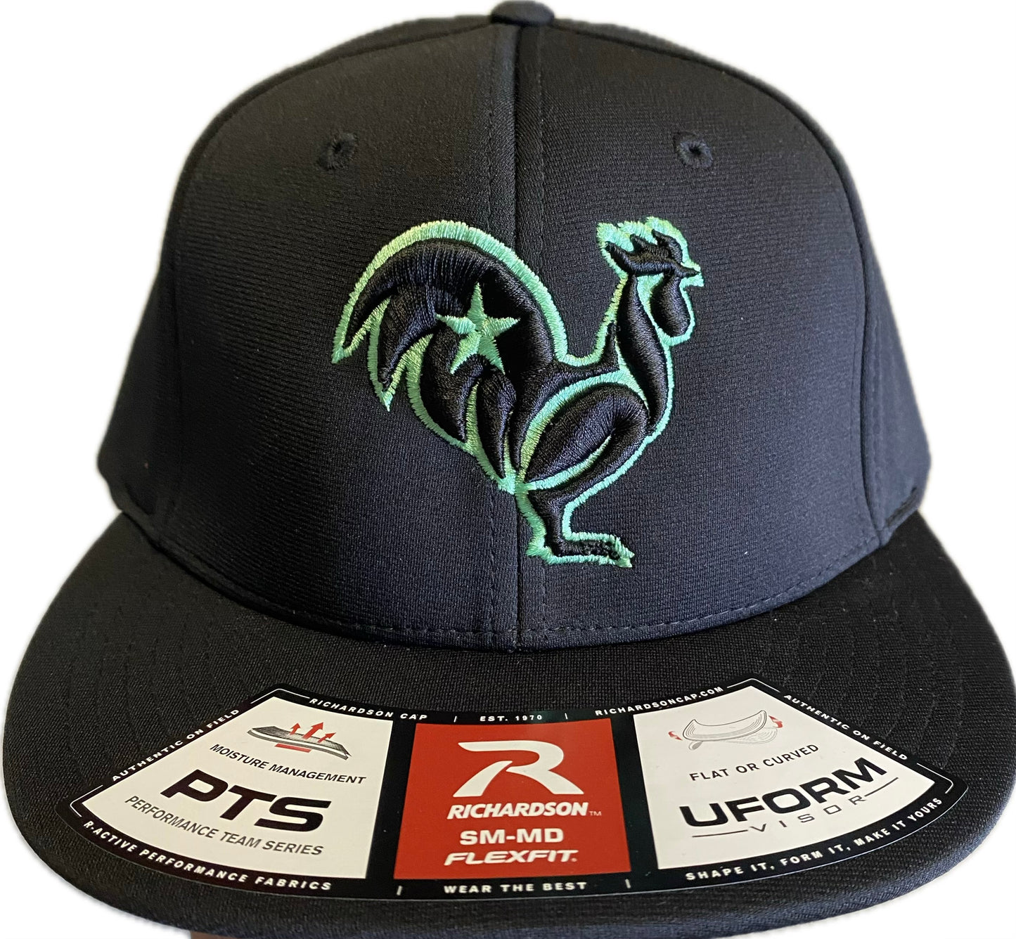 Mint outline Rooster Hat