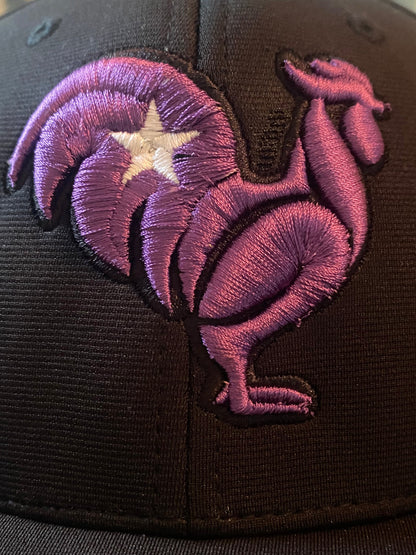 Purple Rooster with white star