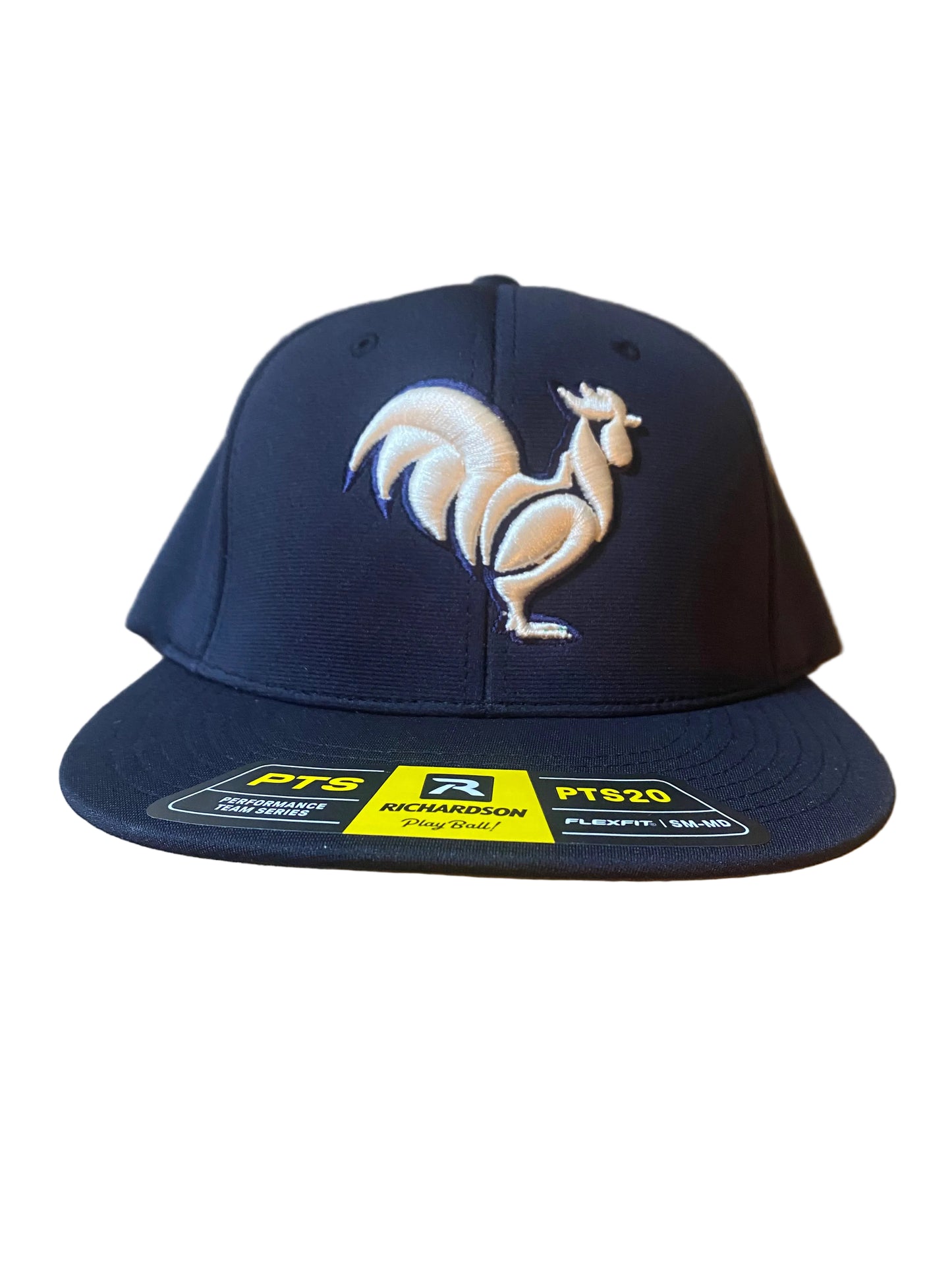 Navy with solid white