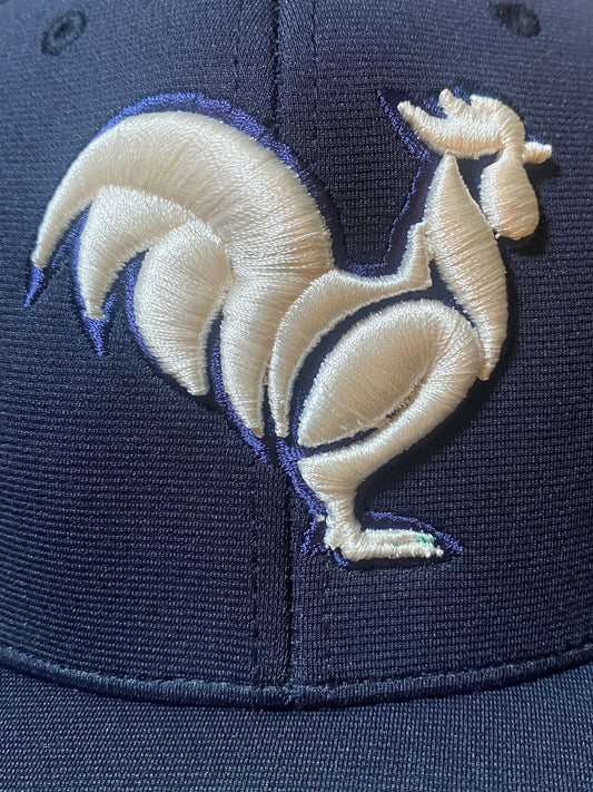 Navy with solid white