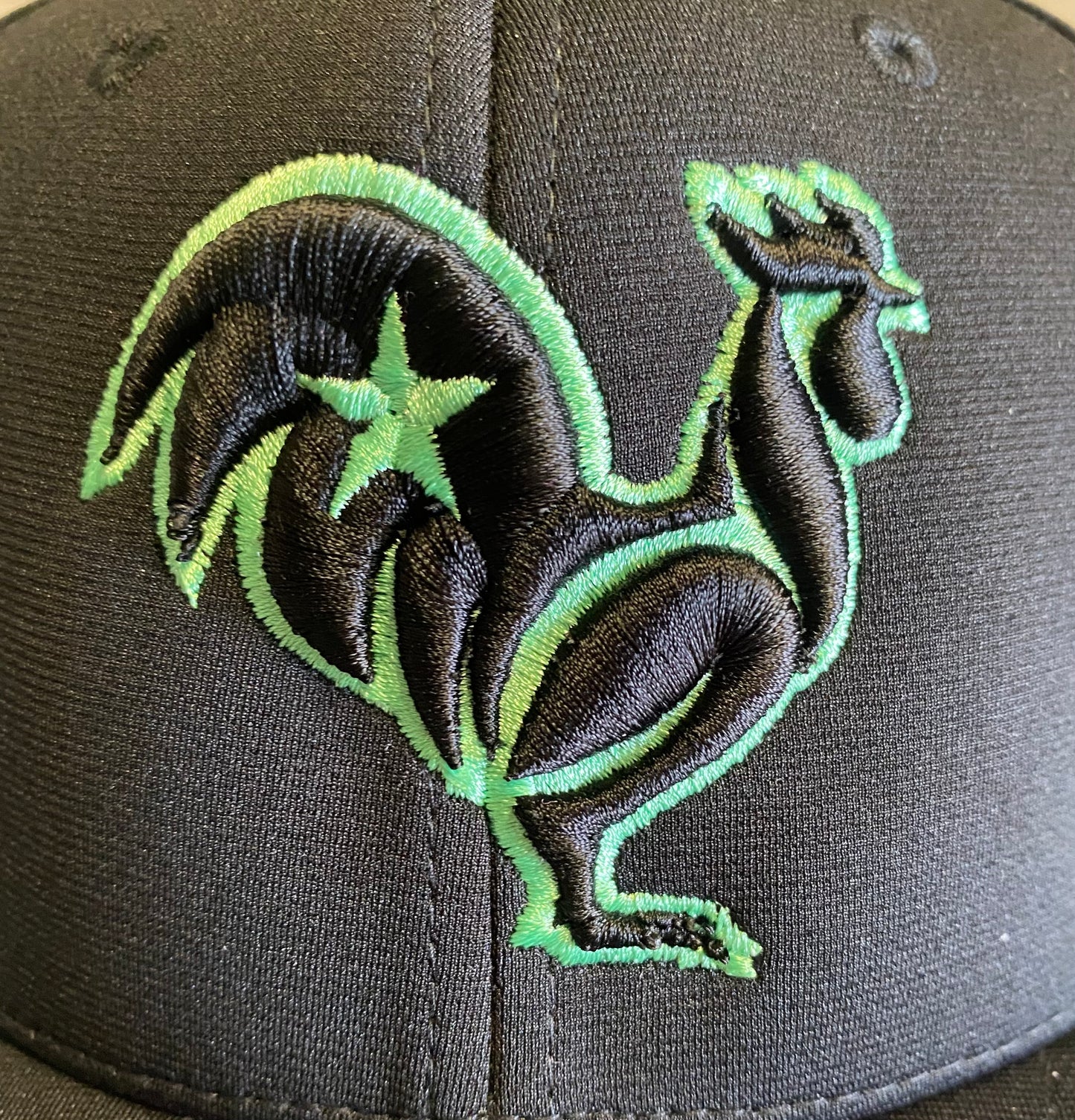 Mint outline Rooster Hat